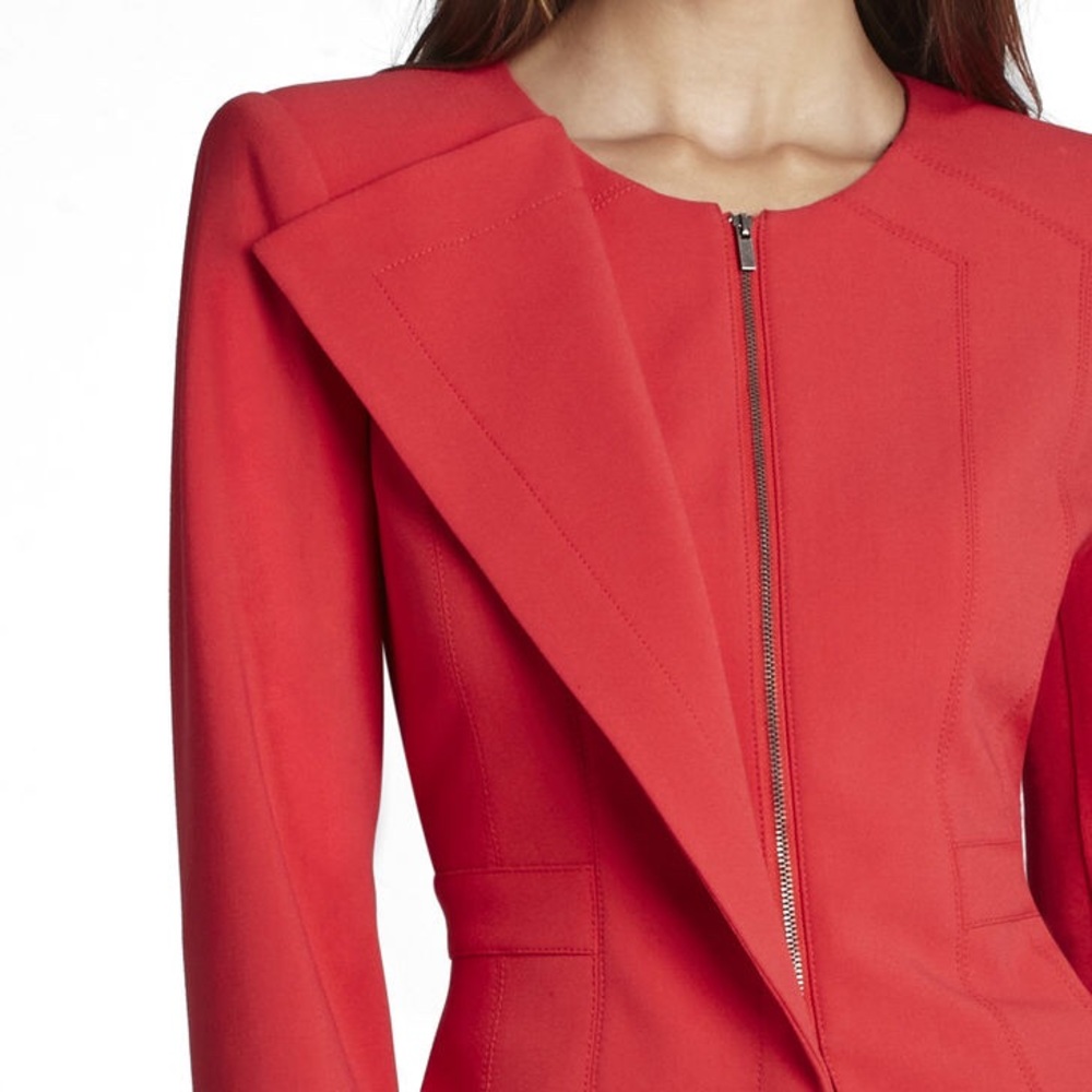 BCBG Poppy/red blazer structured Edward XS blazer